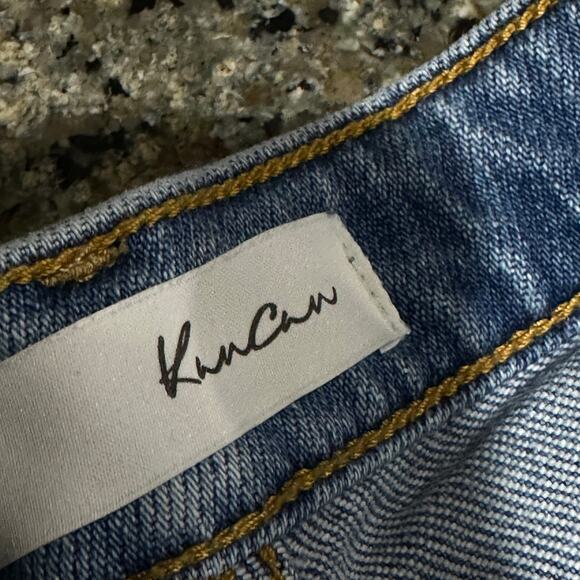 KanCan Ripped Jeans Women Junior Size 9 Blue Denim Distressed Cotton Blend - Picture 5 of 6